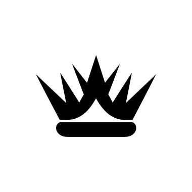 Tüylü taç simgesi - Basit Vektör İllüstrasyonu