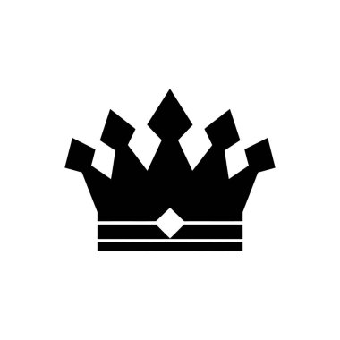 Gotik Mücevherler Taç Simgesi - Basit Vektör İllüstrasyonu
