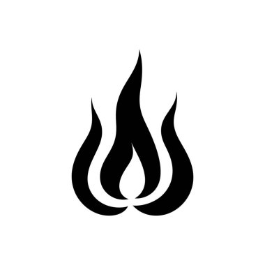 Firestorm alev simgesi - Basit Vektör İllüstrasyonu