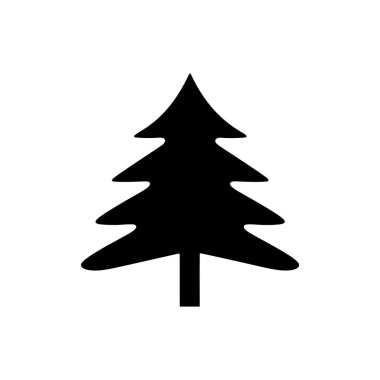 Douglas köknar simgesi - Basit Vektör İllüstrasyonu