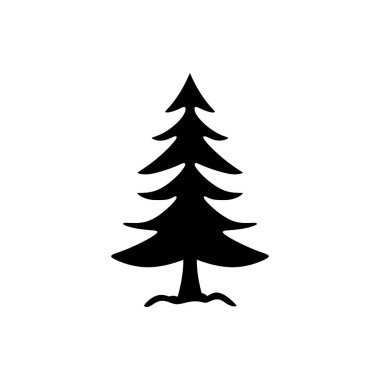 Baldıran otu ağaç simgesi - Basit Vektör İllüstrasyonu