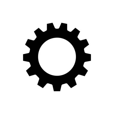 Noble Nexa Gear dişli simgesi - Basit Vektör İllüstrasyonu