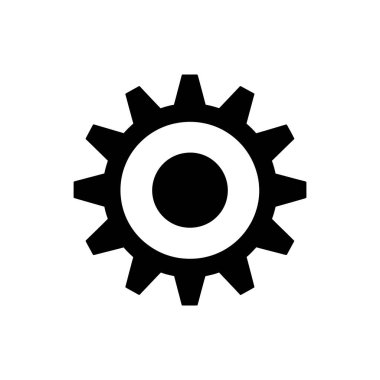 Pulse Pivots dişli simgesi - Basit Vektör İllüstrasyonu