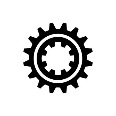 Hassas Sproket dişli simgesi - Basit Vektör İllüstrasyonu
