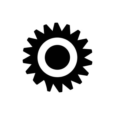 Spiral eğim dişli simgesi - Basit Vektör İllüstrasyonu