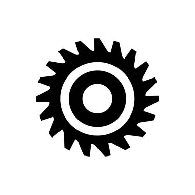 Veloci Girdap dişli simgesi - Basit Vektör İllüstrasyonu