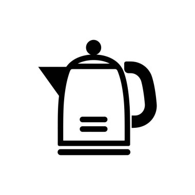 Zarafet dönemi çaydanlık simgesi - Basit Vektör İllüstrasyonu