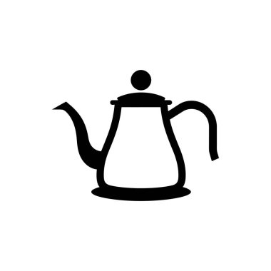 Çaydanlık simgesini üzerine dökün - Basit Vektör İllüzyonu