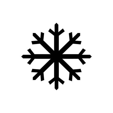 Arktik aegis kar tanesi simgesi - Basit Vektör İllüstrasyonu
