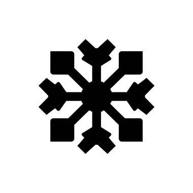 Kuzey Kutbu aurora kar tanesi simgesi - Basit Vektör Resimleri