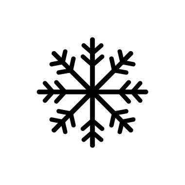 Kristal Frostfall Kar Tanesi Simgesi - Basit Vektör Resimleri