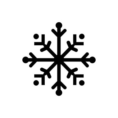 Parıltı fırtınası kar tanesi simgesi - Basit Vektör İllüstrasyonu