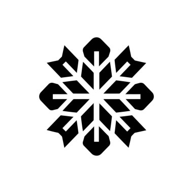 Buzlu buzul girdabı kar tanesi simgesi - Basit Vektör Resimleri