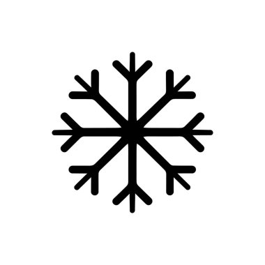 Karlı girdaplı kar tanesi simgesi - Basit Vektör Resimleri