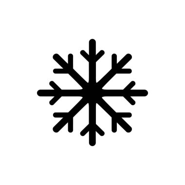 Kış Fısıltısı Kar Tanesi simgesi - Basit Vektör İllüstrasyonu