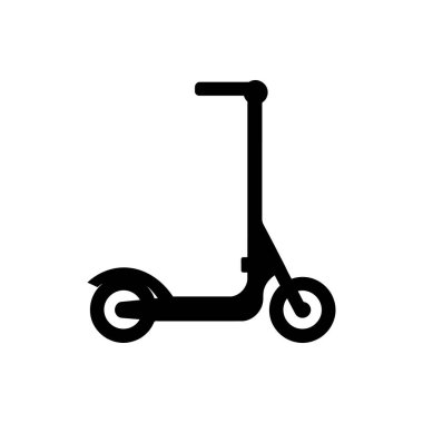 Tekme scooter simgesi - Basit Vektör İllüstrasyonu