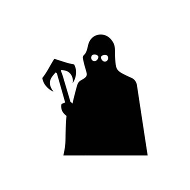 Korkunç Azrail ikonu - Basit Vektör İllüstrasyonu