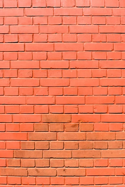 Stará Červená Cihlová Zeď Jako Pozadí Jarní Den — Stock fotografie