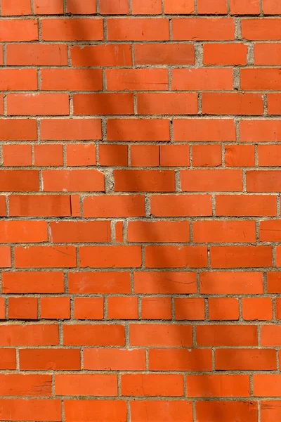 Muro Ladrillo Rojo Antigua Mampostería Como Fondo Sol Primavera Una — Foto de Stock