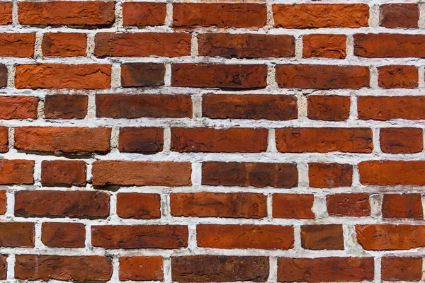 Eine Alte Mauer Aus Alten Roten Ziegeln Ein Altes Gebäude — Stockfoto