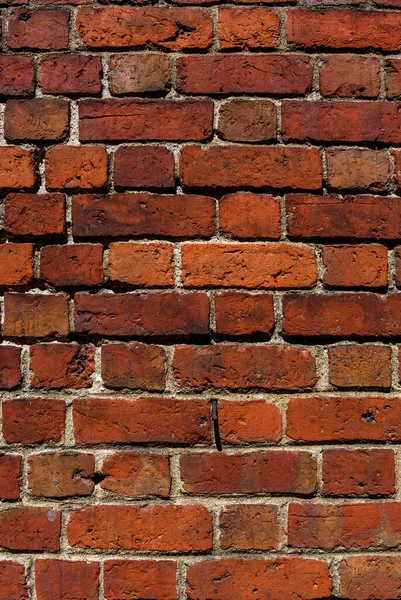 Ściana Starych Ruin Czerwonej Cegły Jako Tło — Zdjęcie stockowe