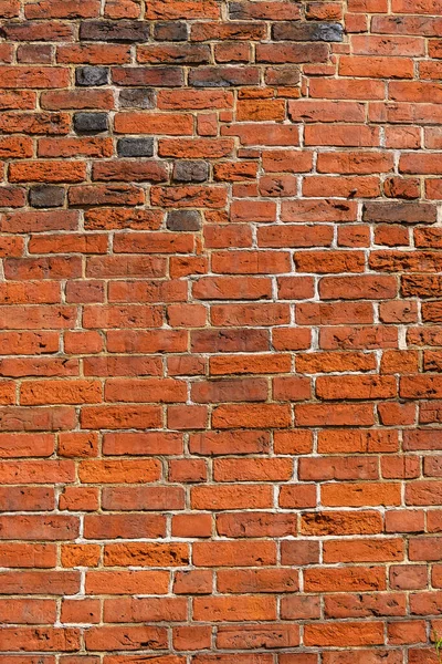 Wall Old Red Brick Background — Stock Photo, Image
