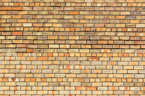 欧洲城市的黄橙色砖墙作为背景8 — 图库照片