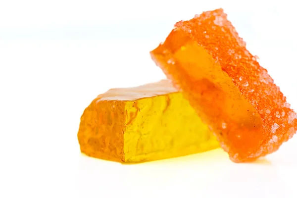 Multi Colored Appetizing Marmalade White Background — Stock Photo, Image