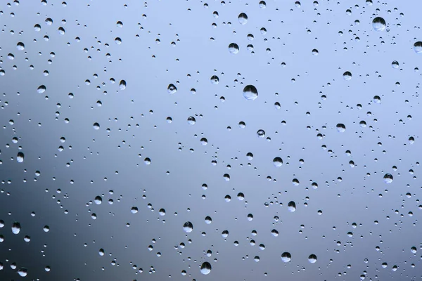 Вода Падает Окно После Дождя — стоковое фото