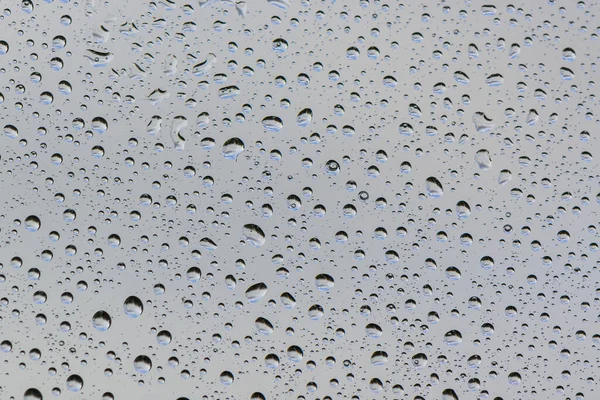 Vand Dråber Vinduet Efter Regnen Vandret Ramme - Stock-foto