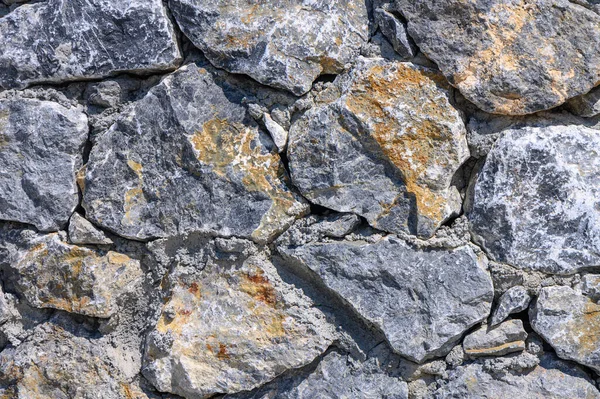 Ogrodzenie Kamienia Jako Tło Ściana Kamienia — Zdjęcie stockowe