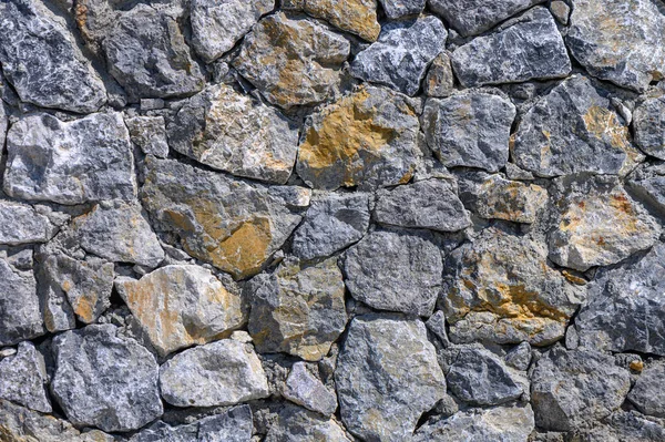 Fence Made Stone Background Wall Made Stone — Stock Photo, Image
