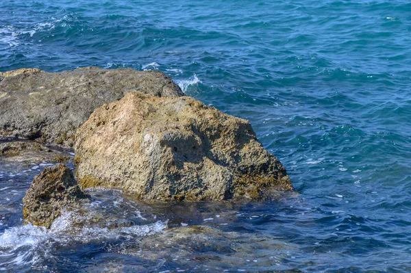 Chipre Vista Isla Playa Mar Otoño —  Fotos de Stock