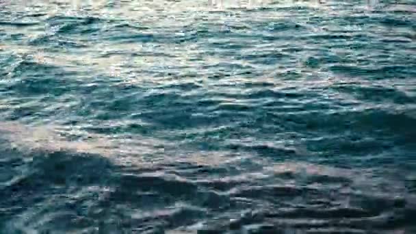 Ondas Mar Mediterrâneo Ilha Chipre Inverno Pôr Sol — Vídeo de Stock