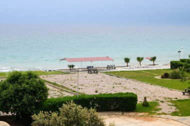 Tropik plaj manzarası. Cennet Adası 1 'de tatil