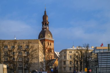 Riga, Letonya. Kış Yeni Yıl Tatili Sezon 1. Katedral