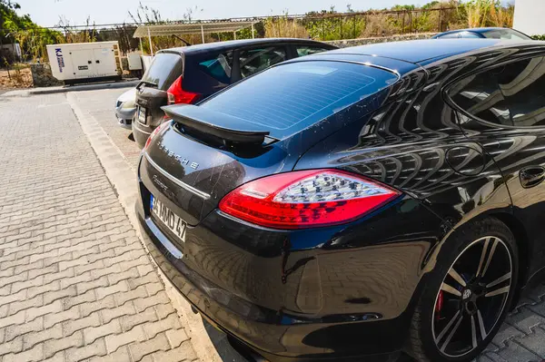 stock image Gaziveren, Cyprus -07.23.2024 Porsche Panamera in the parking lot near the house