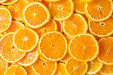 Canlı Portakal Dilimleri Deseni - Taze Citrus Arkaplanı