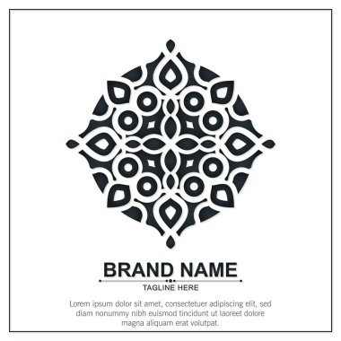 Süs sanat logosu tasarım şablonu