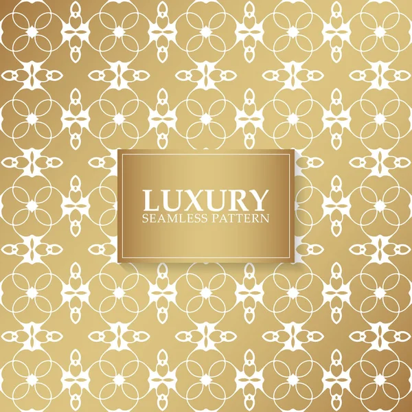Luxus Ornament Muster Design Hintergrund — Stockvektor