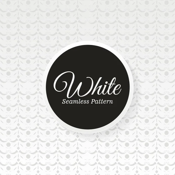 Κομψό Λευκό Χωρίς Ραφή Μοτίβο — Διανυσματικό Αρχείο