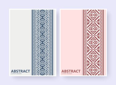 Beyaz geometrik kalıp kapak tasarımı