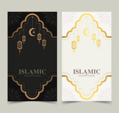 Lüks İslami Ramazan Kareem tebrik kartı