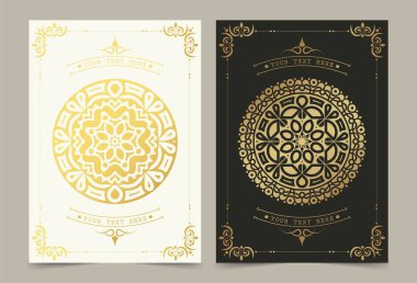 Lüks tebrik kartı vektör şablonu