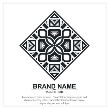 Süs sanat logosu tasarım şablonu