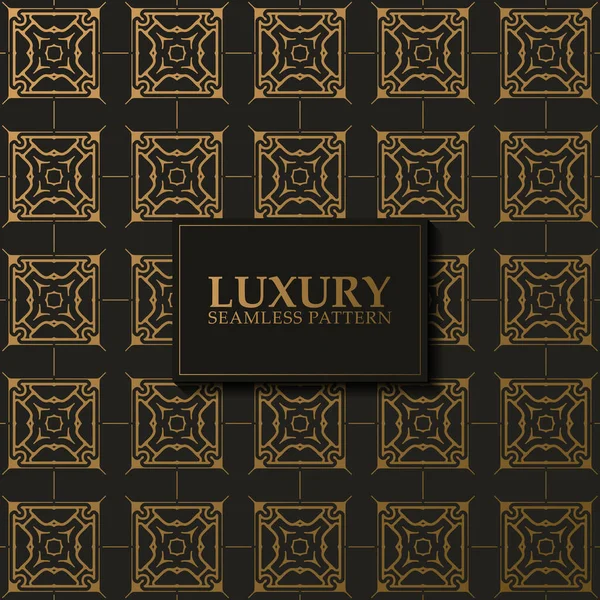 Luxury Dark Seamless Pattern Background — Stock Vector