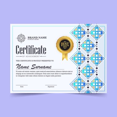 başarı sertifikası en iyi ödül diploması