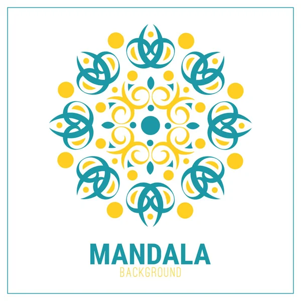 Colorful Mandalas Line Shapes — Stockvektor