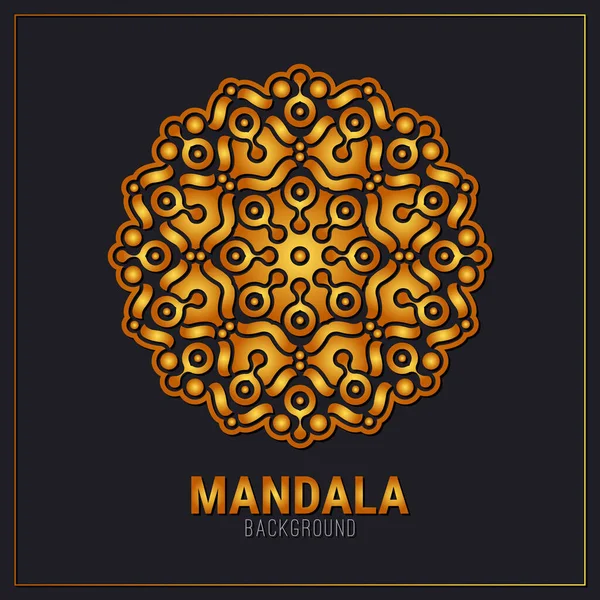 Modèle Conception Fond Mandala Luxe — Image vectorielle