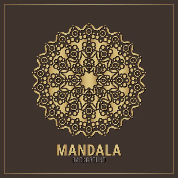 Modèle Conception Fond Mandala Luxe — Image vectorielle